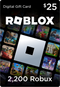 roblox gift card codigo de 2200 robux