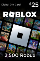 roblox gift card codigo de 2500 robux