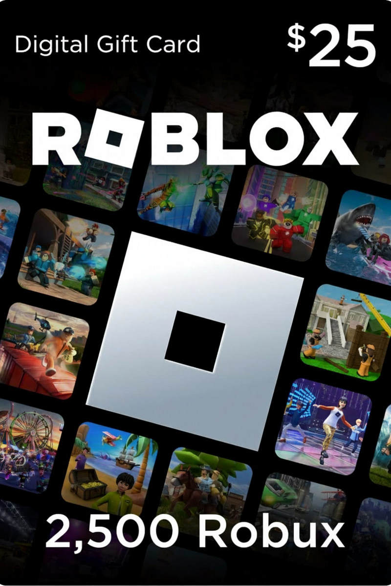roblox gift card codigo de 2500 robux