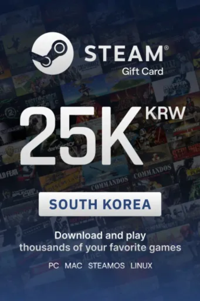 Codigo steam wallet para cuientas Steam sur Corea