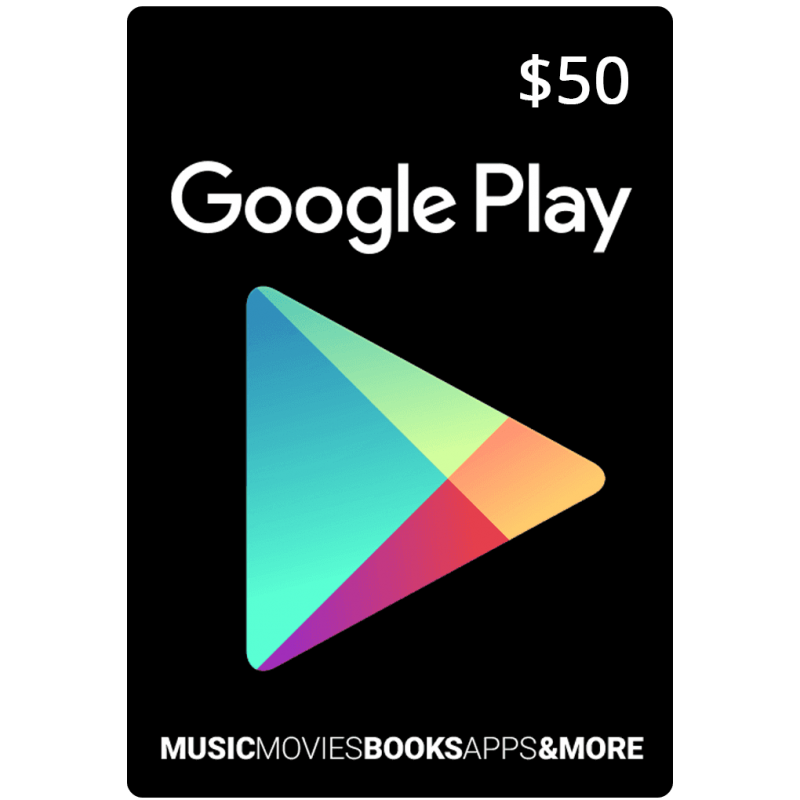 Tarjeta Google play gift card 50 USD - Latin Gamer Shop