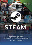 Tarjeta Steam wallet 100 USD - Latin Gamer Shop