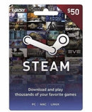 Tarjeta Steam wallet 50 USD - Latin Gamer Shop
